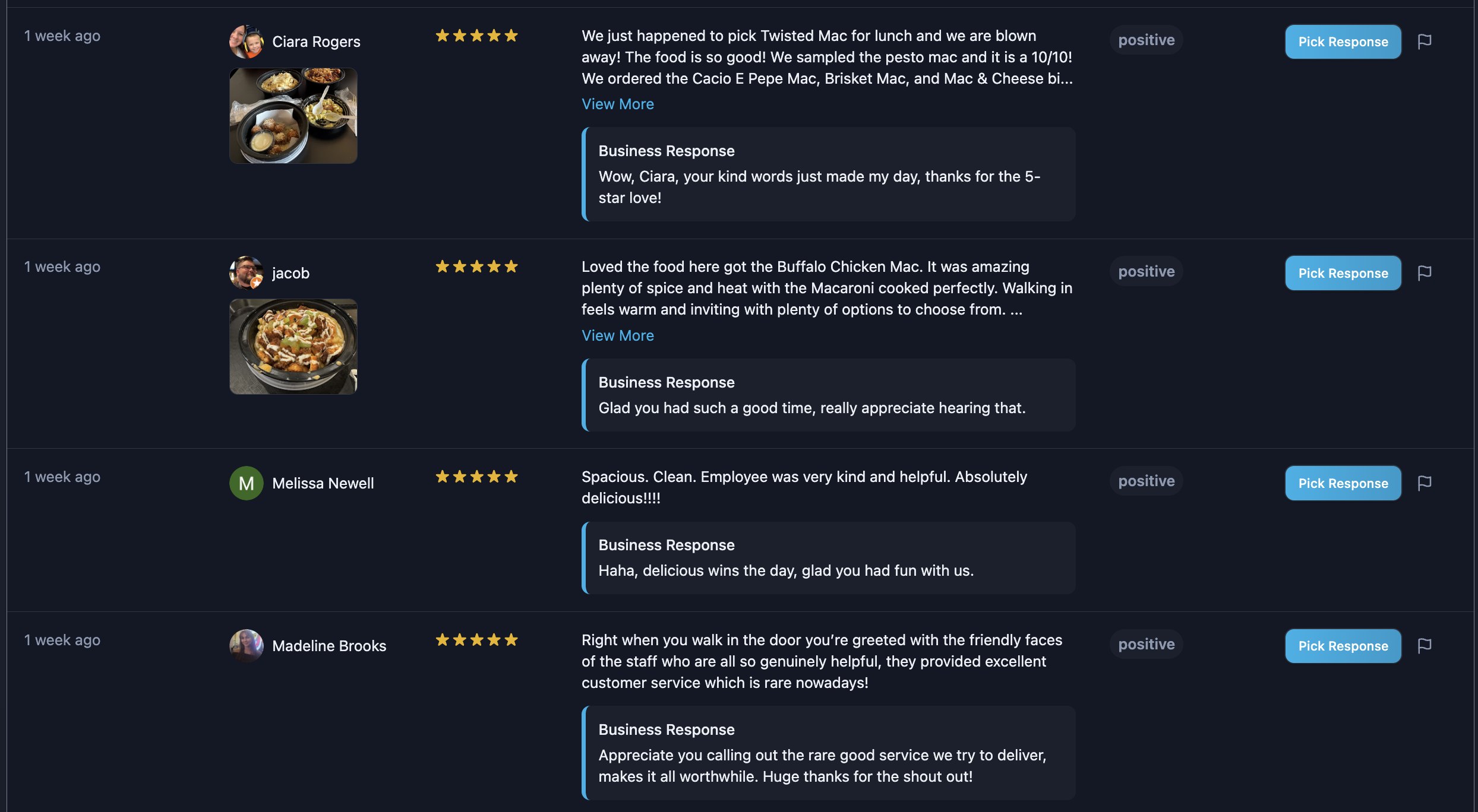 AI Review Responses