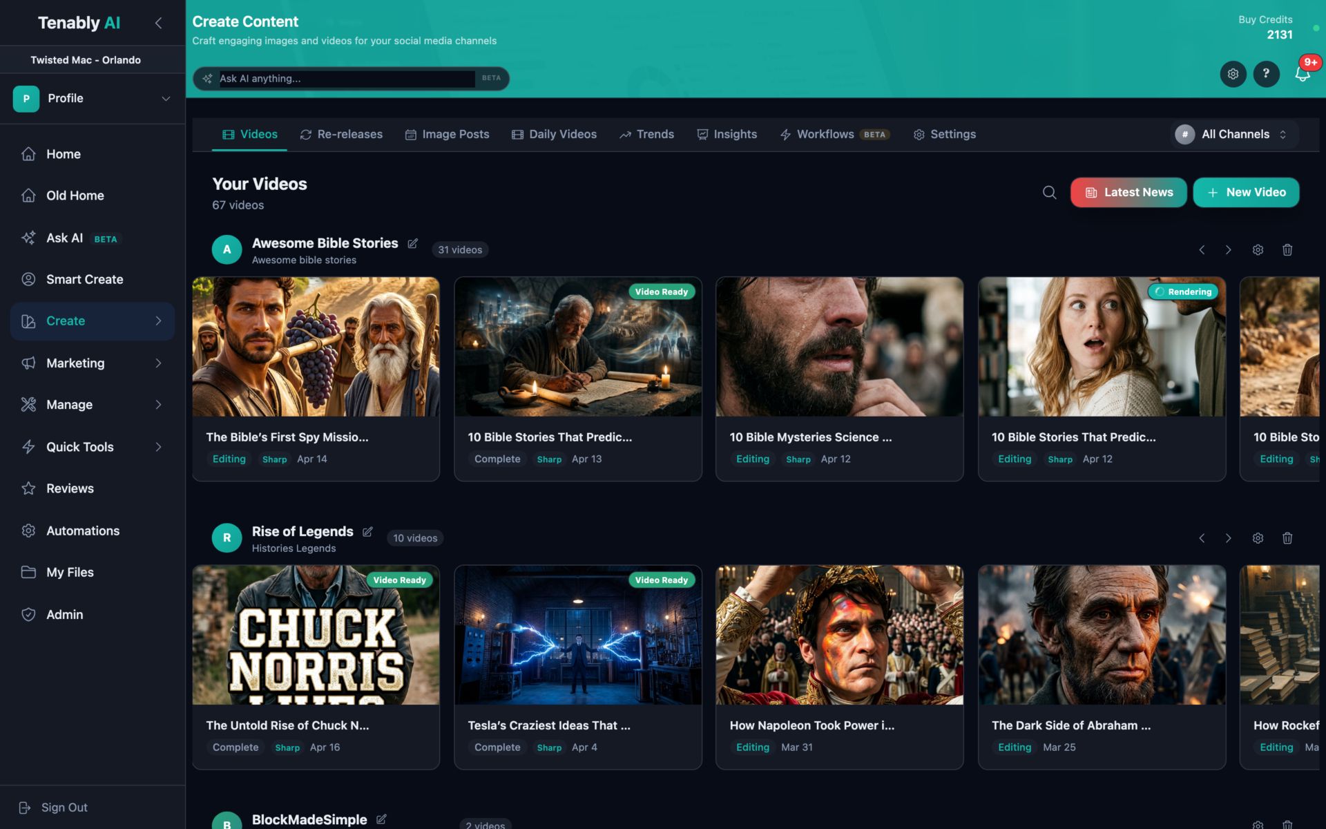 One Dashboard. A Portfolio of Channels.